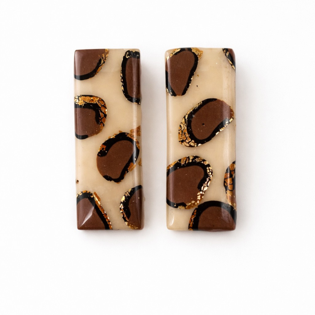Boucles d'oreilles - Savana Léopard