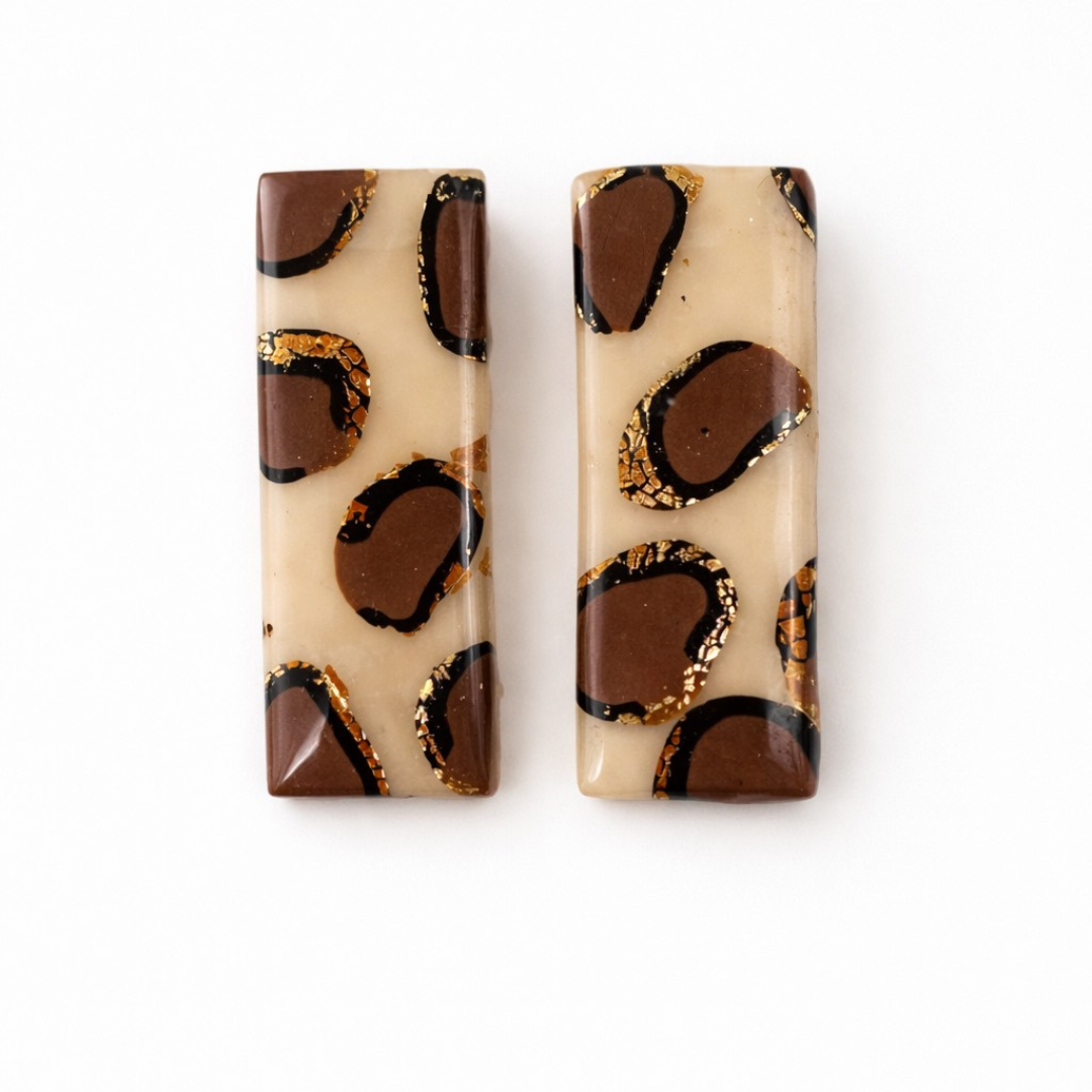 Boucles d'oreilles - Savana Léopard