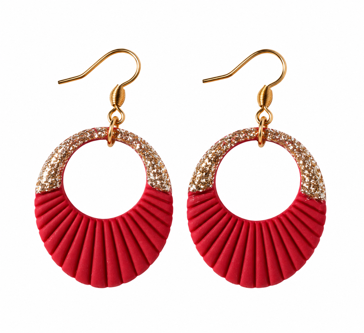 Boucles d'oreilles - Sélina - Éclats dorés