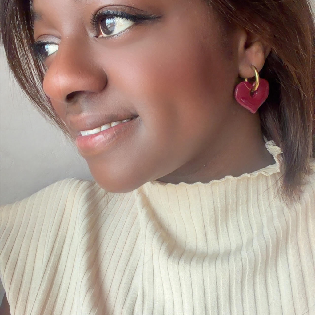 Pampilles cœurs AMOR – Collection créoles interchangeables