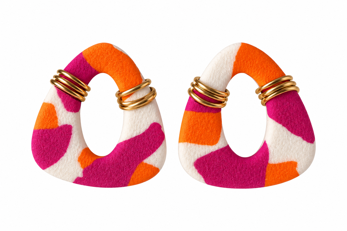 Boucles d'oreilles - Pop Art - Collection colorée