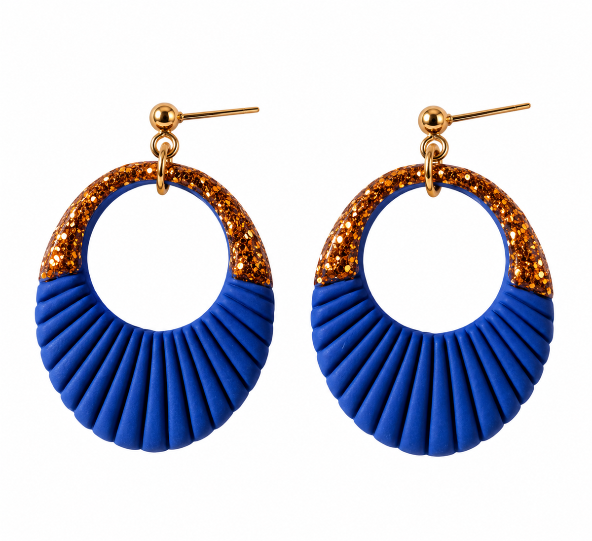 Boucles d'oreilles - Sélina - Éclats dorés