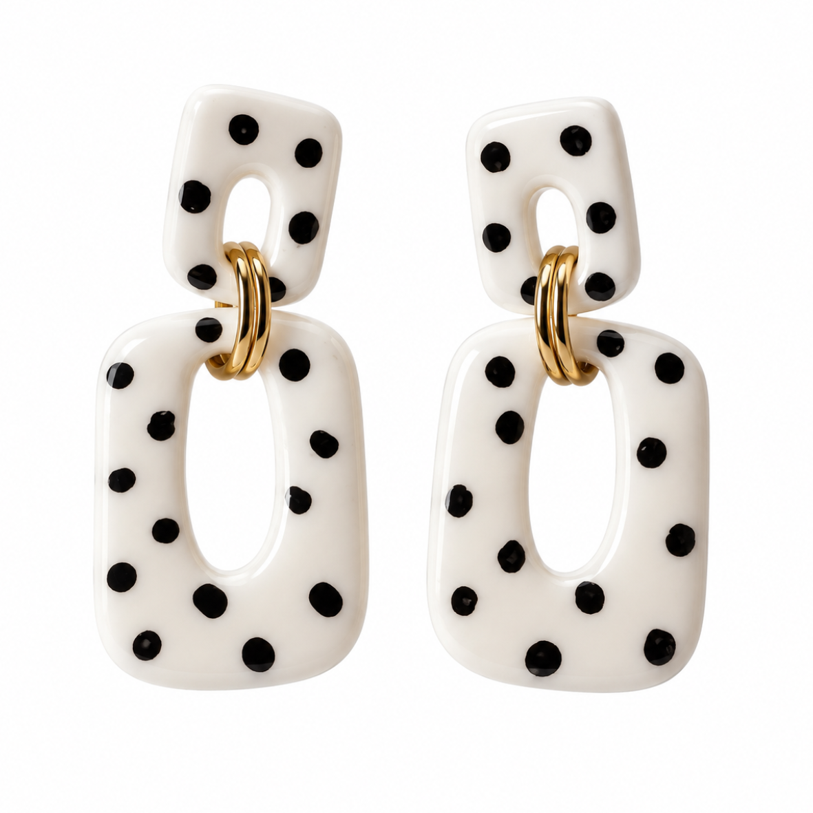 Boucles d'oreilles Rétro Duo