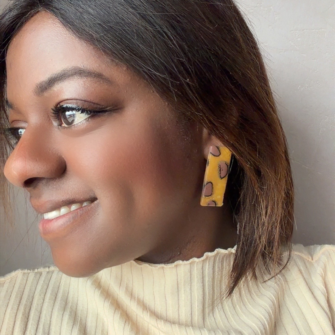 Boucles d'oreilles - Savana Léopard